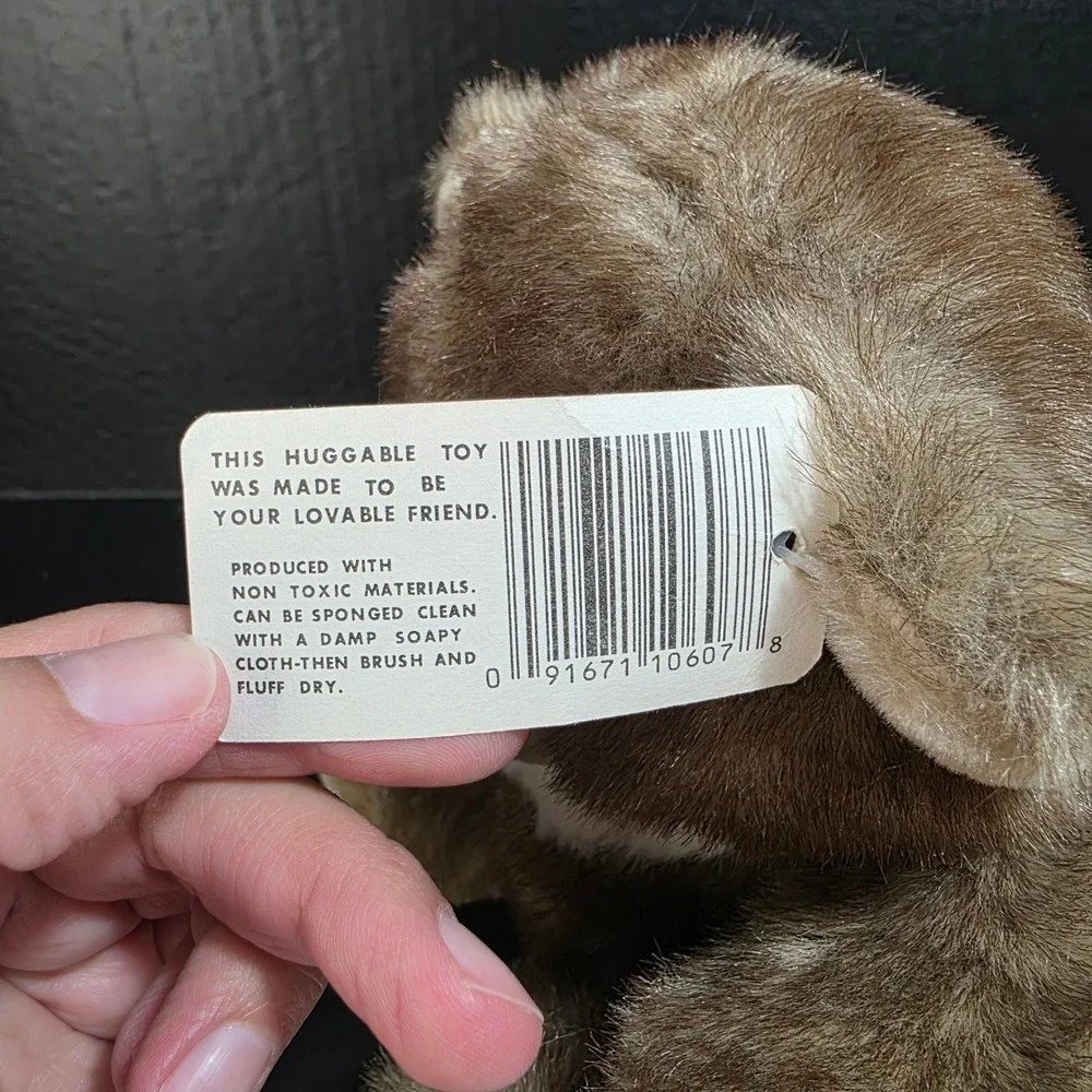 Fiesta Toy Sitting Bear Plush Kids 9 Inch Brown Ivory American Wego‎ 6455-71